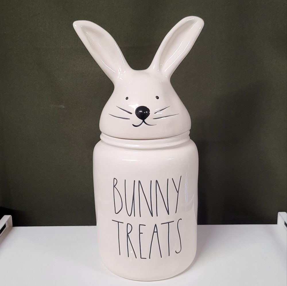 Rae Dunn BUNNY TREATS  Canister